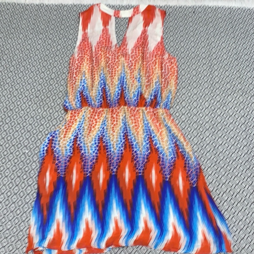 Parker Red and White Halter Sundress